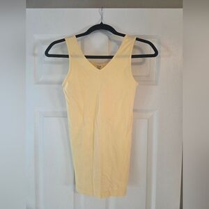 Cest Moi Bamboo Material Tank Top. One Size. Yellow.